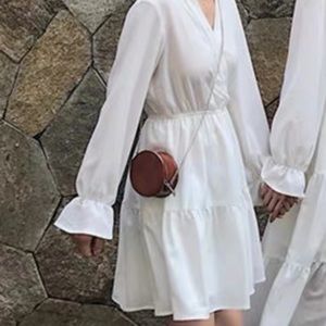 White Dress Long Sleeves